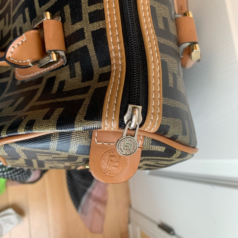 Vintage FENDI Roma 1925 zucca Boston  speedy Bag ‘70 ❤️ - Picture 15 of 16
